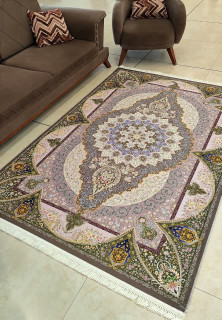 فرشینه چاپی جنس مخمل طرح کلاسیک کد FA-118