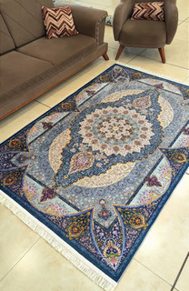 فرشینه چاپی جنس مخمل طرح کلاسیک کد FA-124